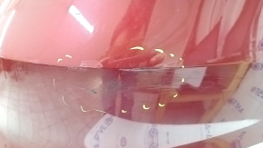 Bare rear bumper VW Jetta 15-18 USA red LA3Q, dented, scratches