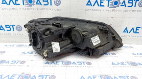 Headlight front left VW Jetta 17-18 USA naked, halogen, broken fasteners, sand