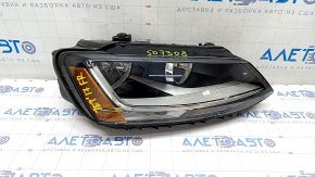 Headlight front right VW Jetta 17-18 USA naked, halogen, sand