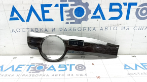 Front panel trim left VW Passat b8 16-19 USA dark gray wood grain