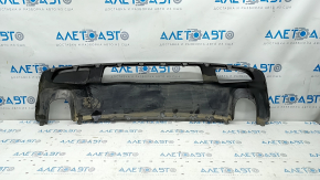 Rear bumper trim lower Jeep Cherokee KL 14-18 for 2 pipes, graphite, Trailhawk, crack, pressed, scratches
