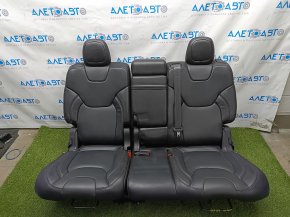 Rear row of seats 2nd row Jeep Cherokee KL 14-18 Trailhawk red stitching, with airbag, black leather, mechanical, tears