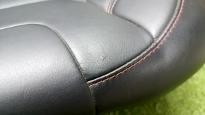 Rear row of seats 2nd row Jeep Cherokee KL 14-18 Trailhawk red stitching, with airbag, black leather, mechanical, tears