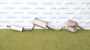 Exhaust pipe resonator with barrel VW Passat b8 16-19 USA 2.0T