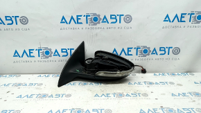 Left side mirror VW CC 13-17 rest, 7 pins, turn signal, backlight, scratches, broken housing, missing cover, for spare parts