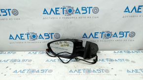 Left side mirror VW CC 13-17 rest, 7 pins, turn signal, backlight, scratches, broken housing, missing cover, for spare parts