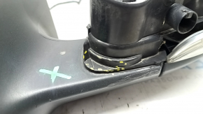 Left side mirror VW CC 13-17 rest, 7 pins, turn signal, backlight, scratches, broken housing, missing cover, for spare parts
