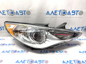 Headlight front right bare Hyundai Sonata 11-15 matte reflector, for polishing