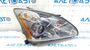 Headlight front right complete Lexus RX300 RX330 RX350 RX400h 04-09 xenon AFS, dark