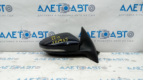 Side mirror right VW CC 13-17 rest 7 pins, turn signal, backlight, black