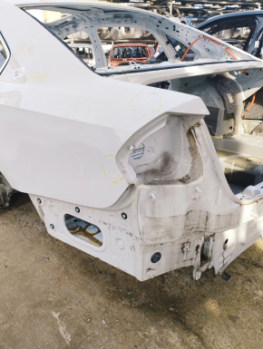 Quarter wing rear left VW Passat b8 16-19 USA on the body, white, pokes