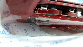 Bare front bumper VW Jetta 15-18 USA red LA3Q, scratches, pressed, broken mount