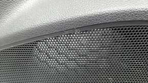 Door trim card rear right VW Passat b8 16-19 USA black with dark gray wood trim, scratches
