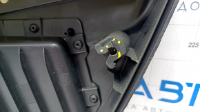 Door trim card front left VW Passat b8 16-19 USA black with dark gray wood trim, cracks in fastening