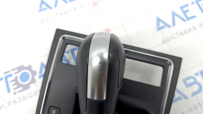 Automatic transmission knob with shifter cover VW Jetta 15-18 USA plastic, black, scratch, button does not press