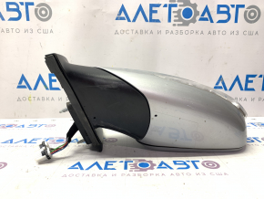 Side mirror left Hyundai Sonata 11-15 7 pins, turn signal, heated, silver, for spare parts