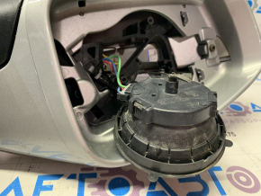 Side mirror left Hyundai Sonata 11-15 7 pins, turn signal, heated, silver, for spare parts