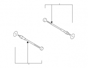 Steering rod left Nissan Murano z52 15-