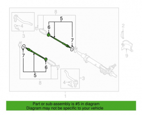 Steering rod left Nissan Murano z52 15-