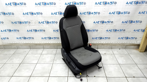 Passenger seat VW Jetta 11-18 USA without airbag, mechanical, black cloth with light gray insert, dry cleanable
