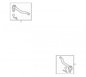 Steering tip left Nissan Murano z52 15-