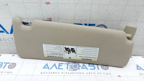 Left visor BMW 3 F30 4d 12-14 beige, without hook