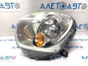 Headlight front left Mini Cooper Countryman R60 10-16 bare halogen, yellow turn signal, chip, for polishing