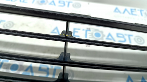 Lower grille of the front bumper central VW CC 13-17 rest without parking sensors, broken fastening, crack