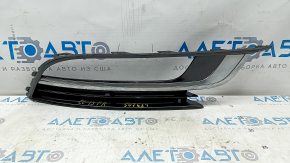 Lower grille front bumper right VW CC 13-17 rest, under fog lights, with chrome, sand