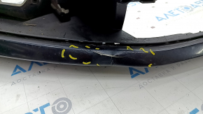 Front bumper bare VW CC 13-17 rest, black, pressed, scratches, cracks, broken fasteners