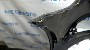 Front bumper bare VW CC 13-17 rest, black, pressed, scratches, cracks, broken fasteners