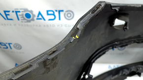 Front bumper bare VW CC 13-17 rest, black, pressed, scratches, cracks, broken fasteners