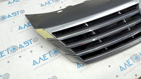 Radiator grill VW CC 13-17 rest, chrome swelled, broken fasteners, broken, sand