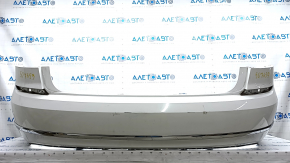 Bare rear bumper VW Passat b8 16-19 USA white LC9A, with moldings