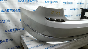 Bare rear bumper VW Passat b8 16-19 USA white LC9A, with moldings