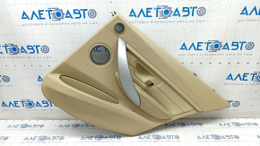 Door trim card rear right BMW 3 F30 12-18 beige leather with backlight without curtain, under Harman Kardon, type 1, scratches, for dry cleaning, under Harman Kardon