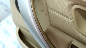 Door trim card rear right BMW 3 F30 12-18 beige leather with backlight without curtain, under Harman Kardon, type 1, scratches, for dry cleaning, under Harman Kardon