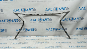 Front bumper grille frame Lexus ES300h ES350 13-15 pre-rest, chrome, cracks, chrome swelled, sand, broken guide