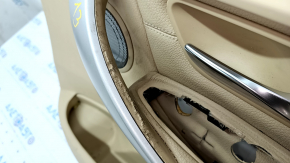 Door trim card front right BMW 3 F30 12-18 beige leather with backlight, type 1, scratches, for dry cleaning, for Harman Kardon