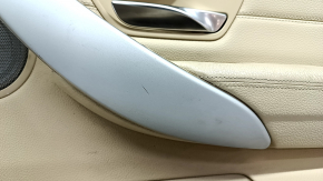 Door trim card front right BMW 3 F30 12-18 beige leather with backlight, type 1, scratches, for dry cleaning, for Harman Kardon