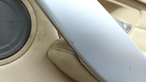 Door trim card front right BMW 3 F30 12-18 beige leather with backlight, type 1, scratches, for dry cleaning, for Harman Kardon