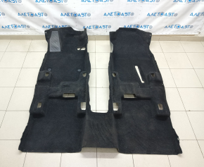 Front floor covering Toyota Venza 21 - black, for cleaning