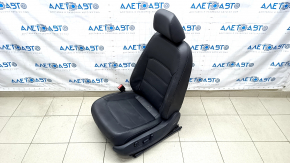 Driver's seat VW Passat b8 16-19 USA without airbag, electric, leather black, driftwood, electrics do not work, for dry cleaning