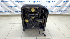 Driver's seat VW Passat b8 16-19 USA without airbag, electric, leather black, driftwood, electrics do not work, for dry cleaning