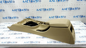 Central console armrest BMW 3 F30 12-18 automatic transmission beige leather, scratches, dry cleaning