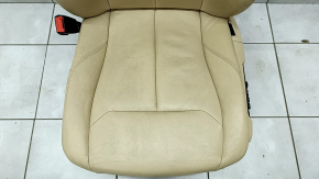 Driver's seat BMW 3 F30 12-18 with airbag, electric with memory, beige leather, worn, dry-cleanable