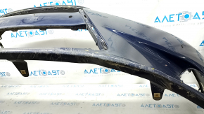 Bare front bumper Lexus ES300h ES350 13-15 pre-restyling, for parking sensors, blue, cracks, broken fasteners, scratches, pressed