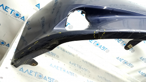 Bare front bumper Lexus ES300h ES350 13-15 pre-restyling, for parking sensors, blue, cracks, broken fasteners, scratches, pressed