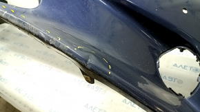 Bare front bumper Lexus ES300h ES350 13-15 pre-restyling, for parking sensors, blue, cracks, broken fasteners, scratches, pressed