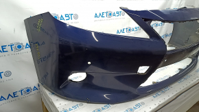 Bare front bumper Lexus ES300h ES350 13-15 pre-restyling, for parking sensors, blue, cracks, broken fasteners, scratches, pressed